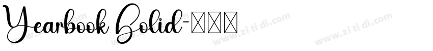 Yearbook Solid字体转换
